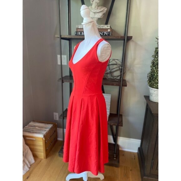 La Petite Robe di Chiara Boni Corie Dress Orange Womens Size 42 US 6 - Picture 8 of 15